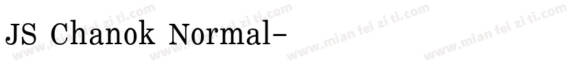 JS Chanok Normal字体转换
